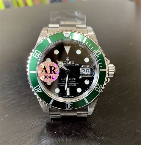 rolex 16610 tom cat replica|ARF 16610 LV Submariner 904L Kermit photo review .